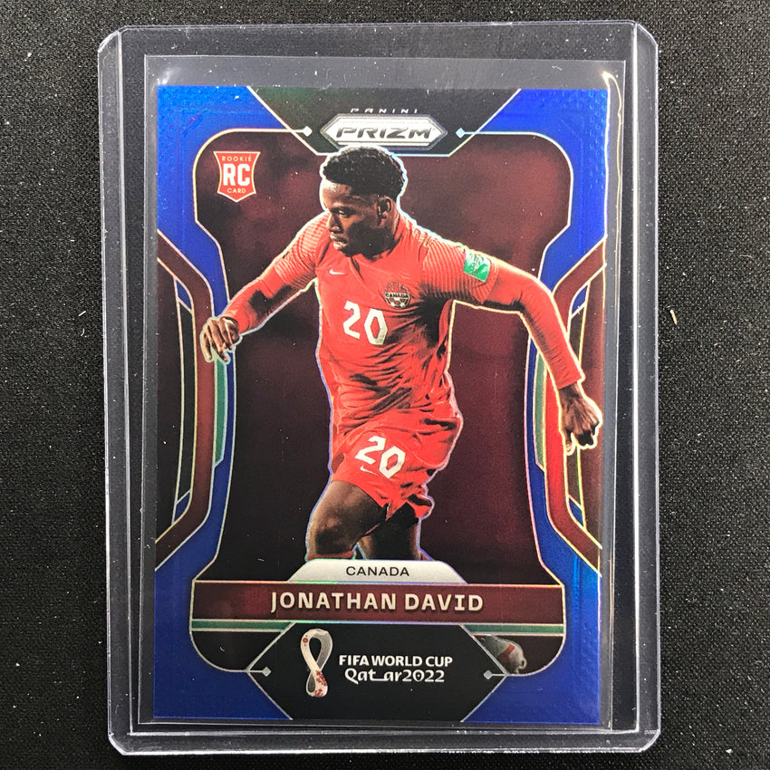 2022 Prizm Fifa World Cup Qatar Jonathan David Rookie Blue /299 No 49