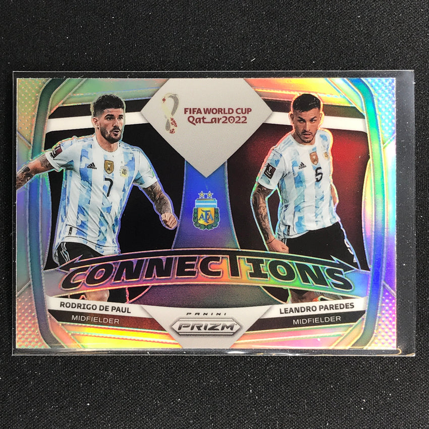 2022 Prizm FIFA World Cup Qatar PAREDES DE PAUL Connections Silver #22