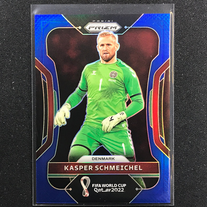 2022 Prizm FIFA World Cup Qatar KASPER SCHMEICHEL Blue /299 #72
