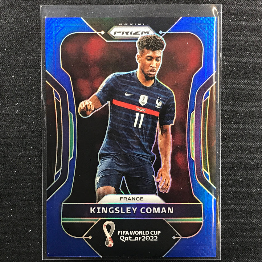 2022 Prizm FIFA World Cup Qatar KINGSLEY COMAN Blue /299 #100