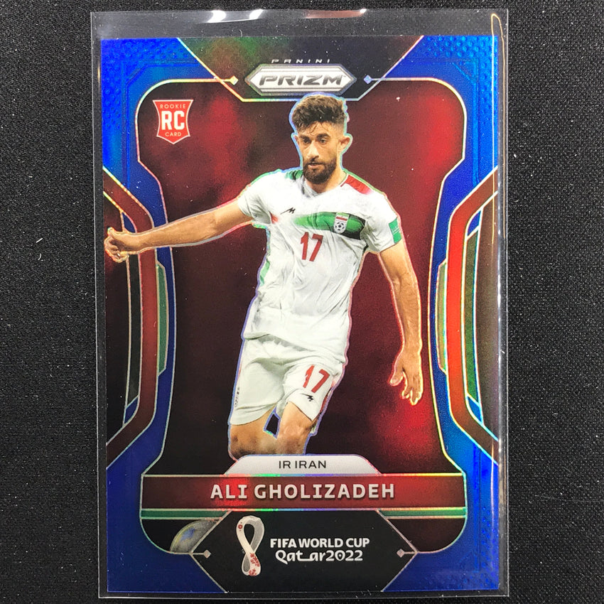 2022 Prizm FIFA World Cup Qatar ALI GHOLIZADEH Rookie Blue /299 #119