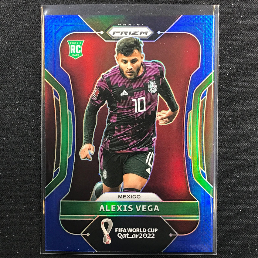 2022 Prizm Fifa World Cup Qatar Alexis Vega Rookie Blue /299 No 142