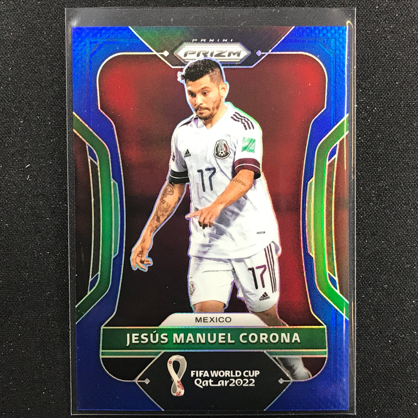 2022 Prizm FIFA World Cup Qatar JESUS MANUEL CORONA Blue /299 #148
