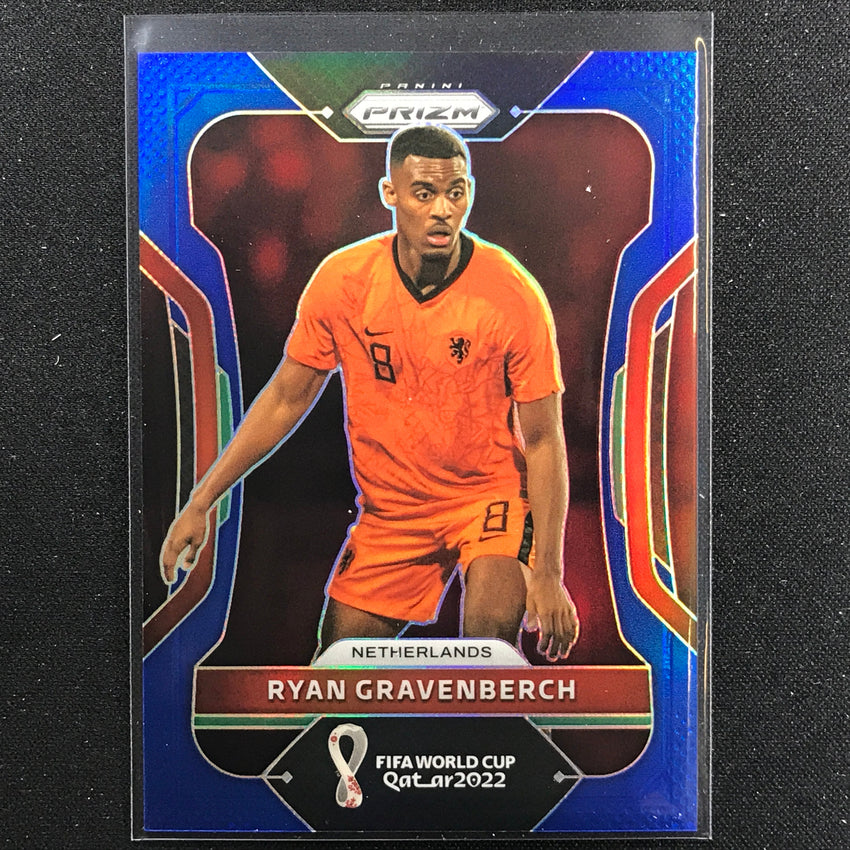 2022 Prizm FIFA World Cup Qatar RYAN GRAVENBERCH Blue /299 #161