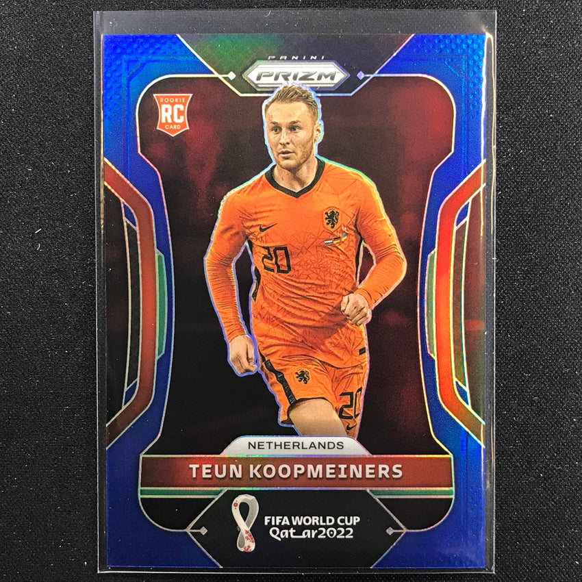 2022 Prizm FIFA World Cup Qatar TEUN KOOPMEINERS Rookie Blue /299 #162