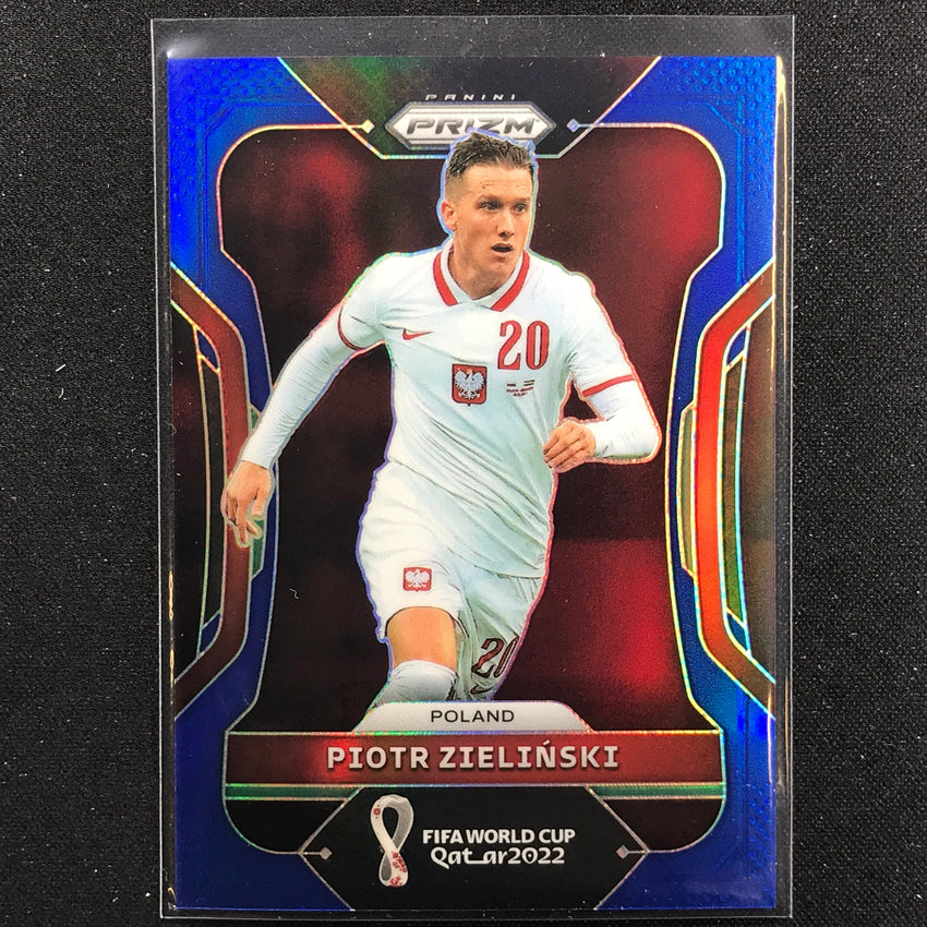 2022 Prizm FIFA World Cup Qatar PIOTR ZIELINSKI Blue /299 #169