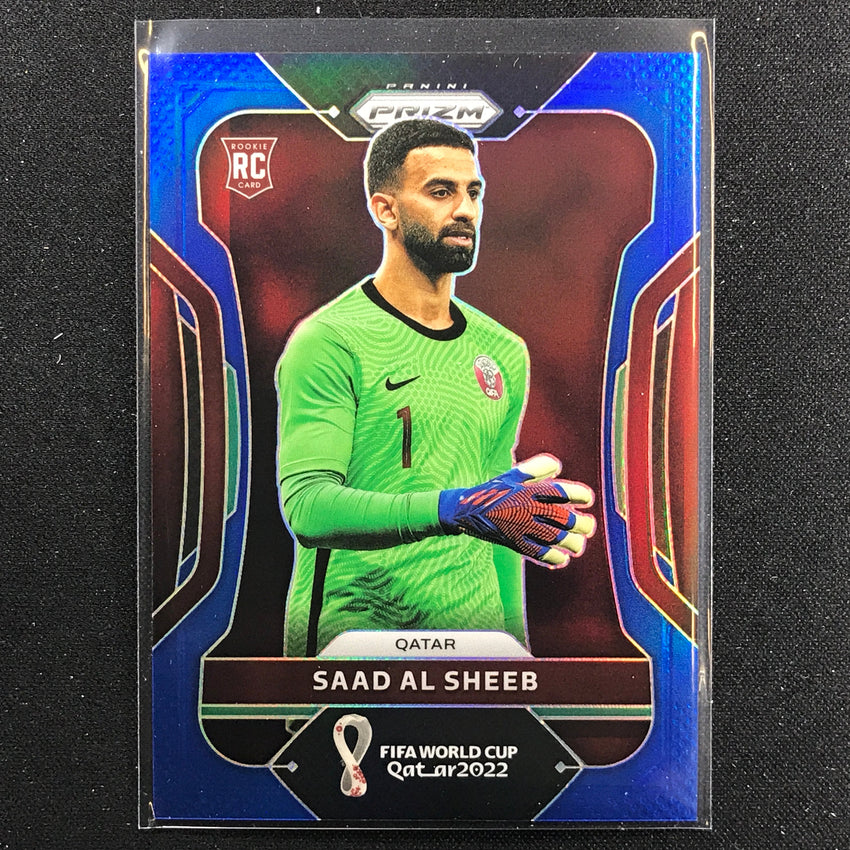 2022 Prizm FIFA World Cup Qatar SAAD AL SHEEB Rookie Blue /299 #190
