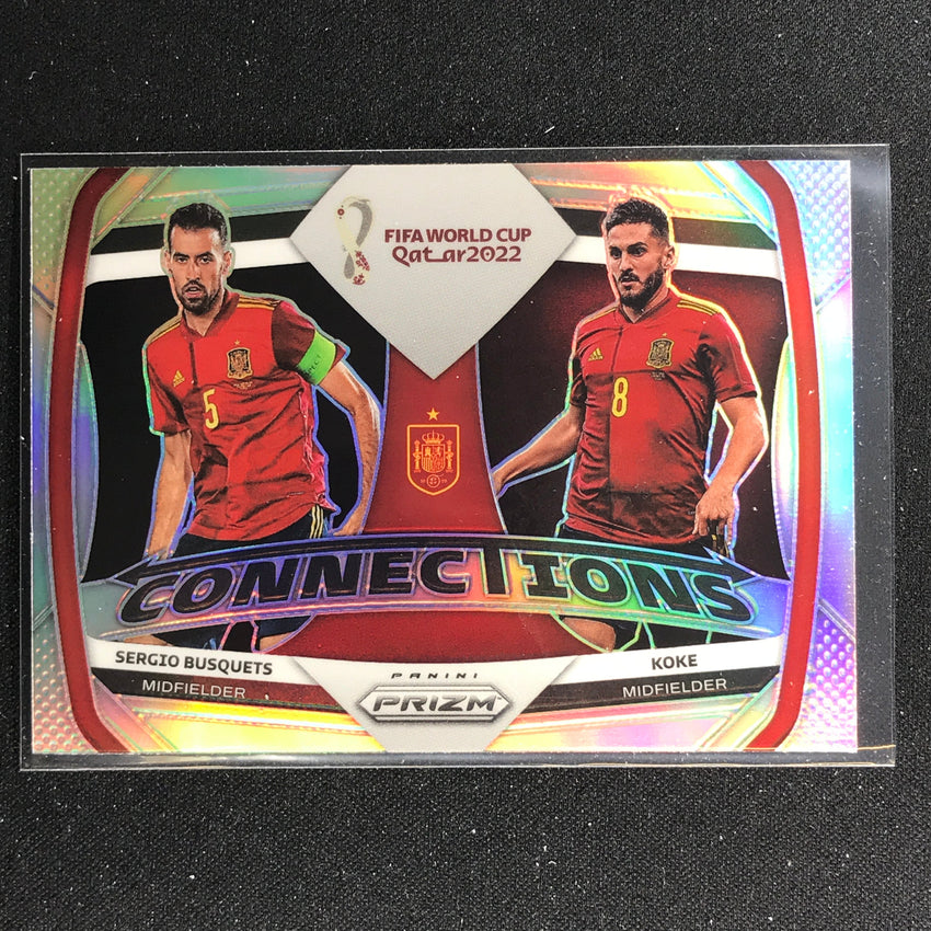 2022 Prizm FIFA World Cup Qatar KOKE SERGIO BUSQUETS Connections Silver #28