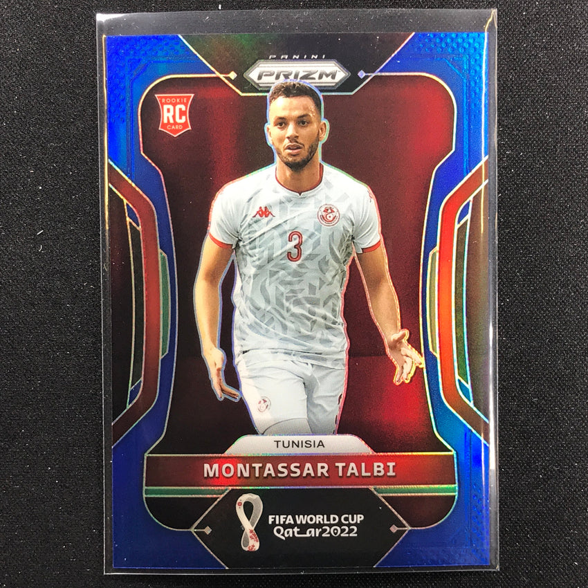 2022 Prizm FIFA World Cup Qatar MONTASSAR TALBI Rookie Blue /299 #193