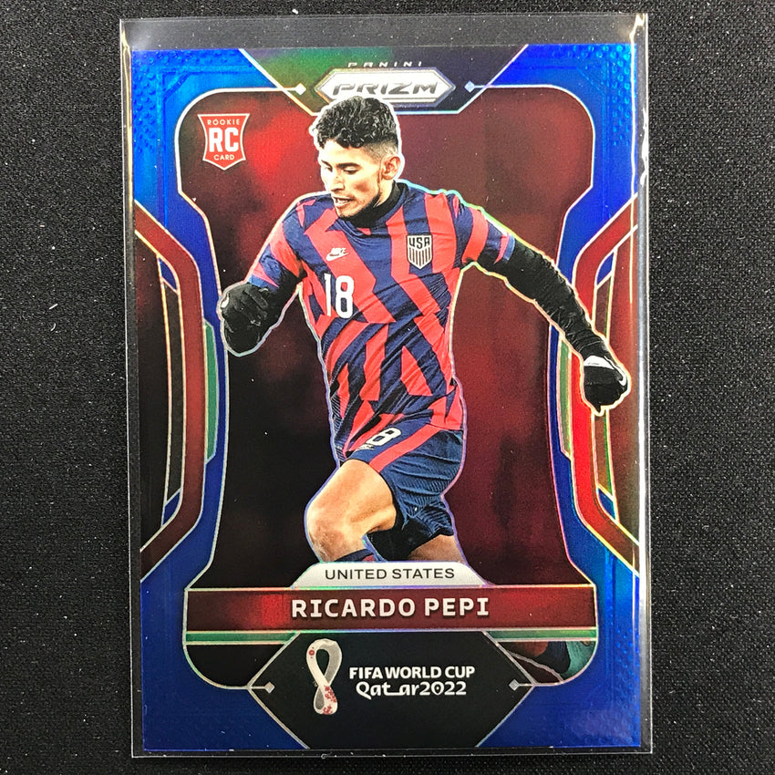 2022 Prizm Fifa World Cup Qatar Ricardo Pepi Rookie Blue /299 No 205