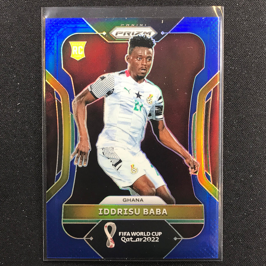 2022 Prizm FIFA World Cup Qatar IDDRISU BABA Rookie Blue /299 #232