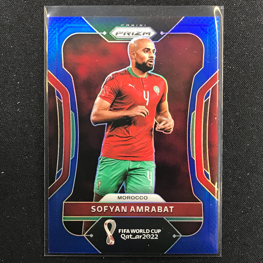 2022 Prizm FIFA World Cup Qatar SOFYAN AMRABAT Blue /299 #243