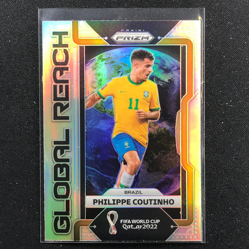 2022 Prizm FIFA World Cup Qatar PHILIPPE COUTINHO Global Reach Silver #1