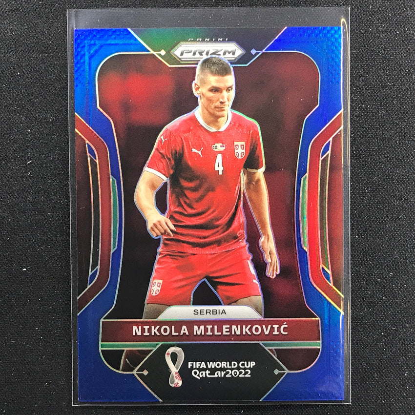 2022 Prizm FIFA World Cup Qatar NIKOLA MILENKOVIC Blue /299 #257