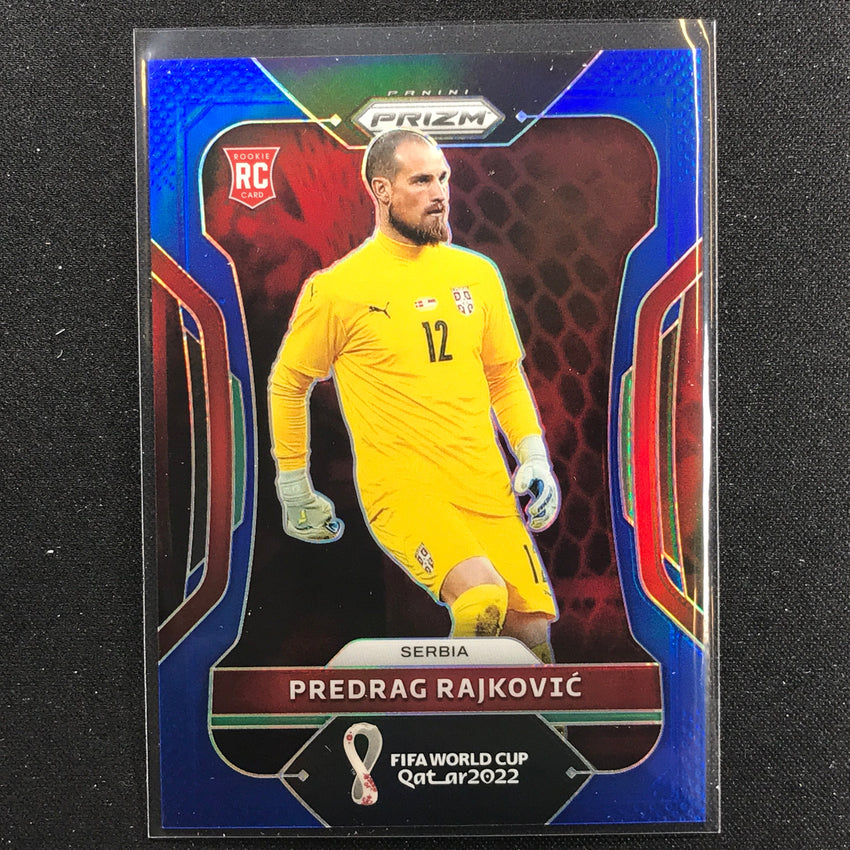 2022 Prizm Fifa World Cup Qatar Predrag Rajkovic Rookie Blue /299 No 258
