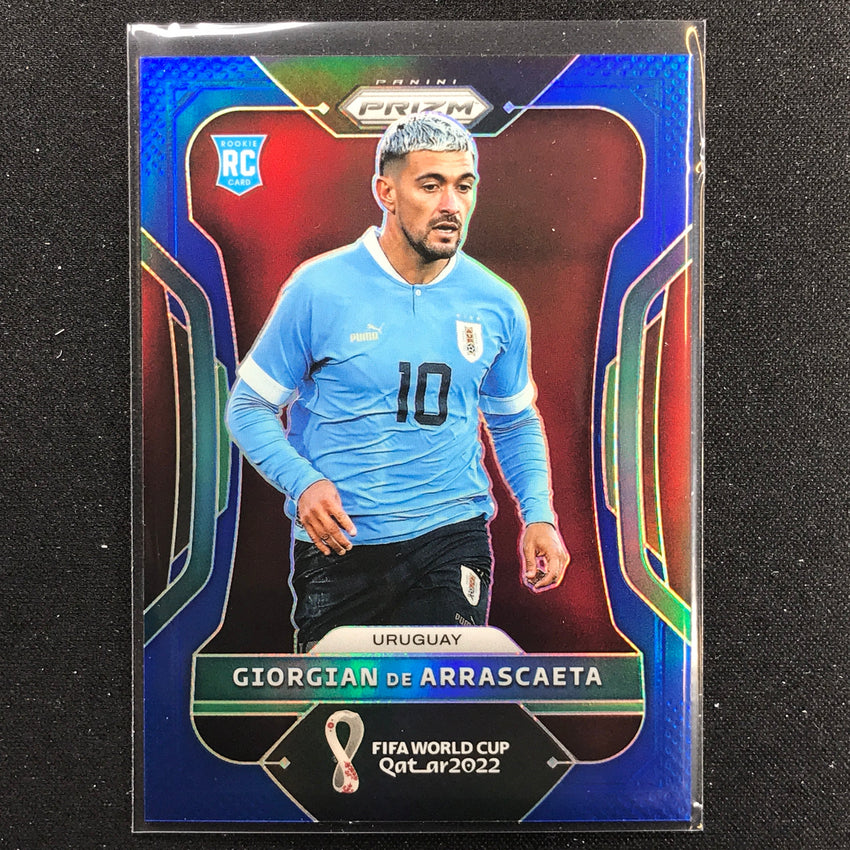 2022 Prizm FIFA World Cup Qatar GIORGIAN DE ARRASCAETA Rookie Blue /299 #278