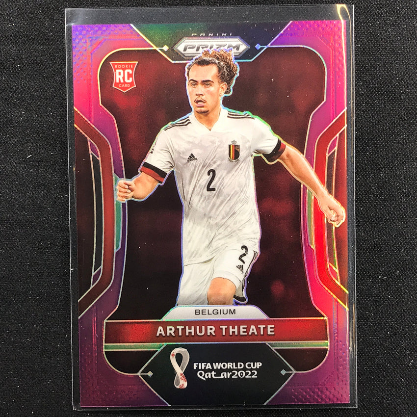 2022 Prizm FIFA World Cup Qatar ARTHUR THEATE Rookie Purple 163/199 #14