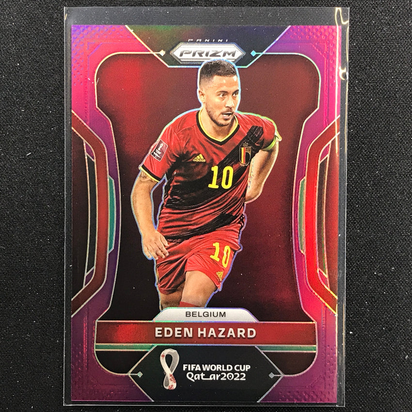 2022 Prizm Fifa World Cup Qatar Eden Hazard Purple 24/199 No 16