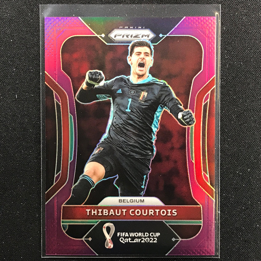 2022 Prizm FIFA World Cup Qatar THIBAUT COURTOIS Purple 124/199 #21