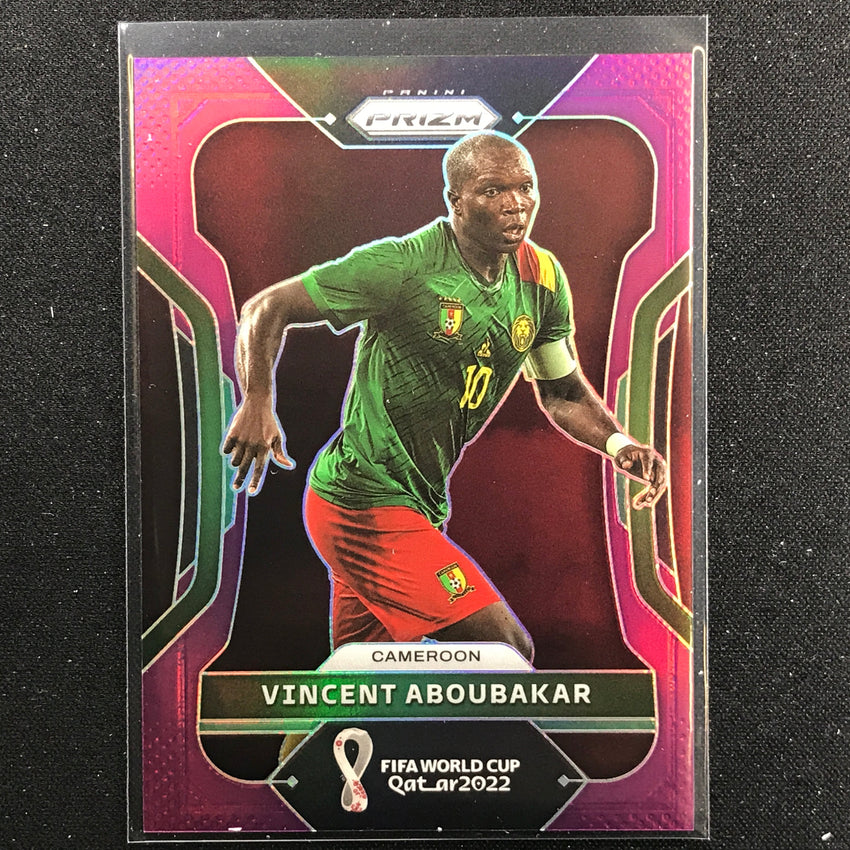 2022 Prizm FIFA World Cup Qatar VINCENT ABOUBAKAR Purple 142/199 #44