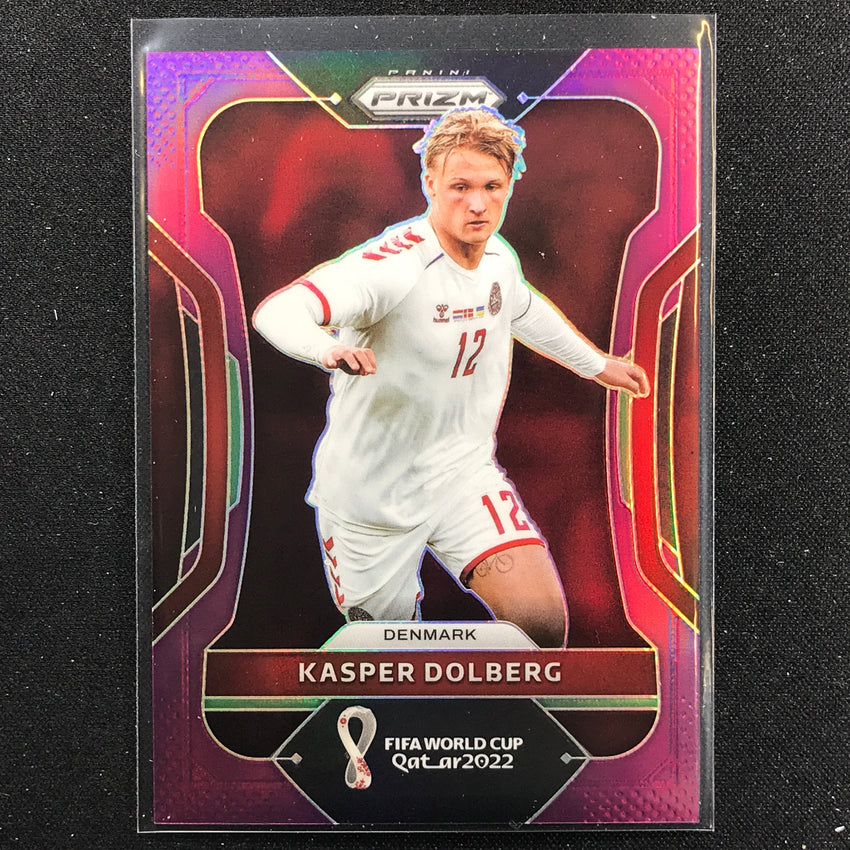 2022 Prizm FIFA World Cup Qatar KASPER DOLBERG Purple 9/199 #71