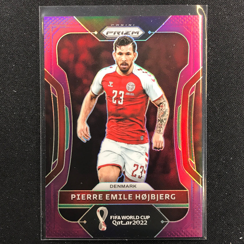 2022 Prizm FIFA World Cup Qatar PIERRE EMILE HOJBJERG Purple 105/199 #75