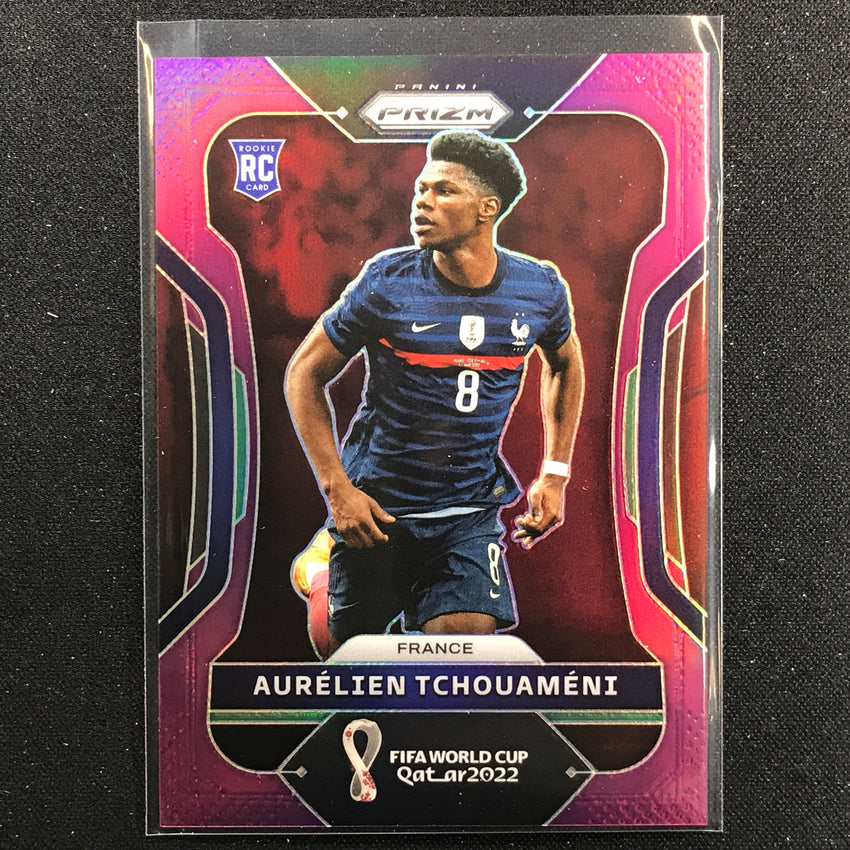 2022 Prizm FIFA World Cup Qatar AURELIEN TCHOUAMENI Rookie Purple 68/199 #97