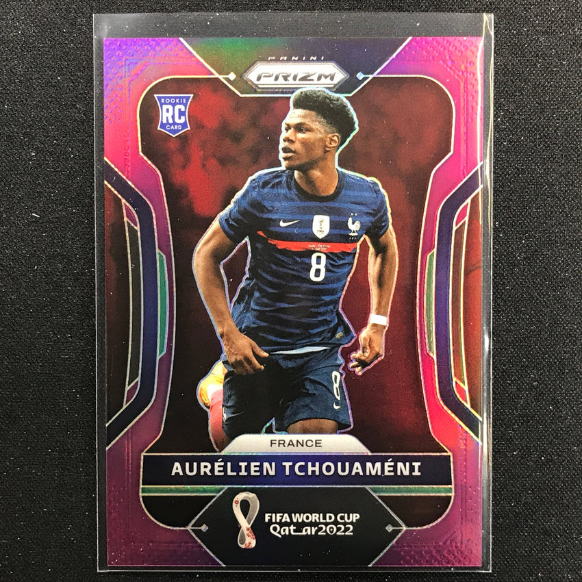 2022 Prizm FIFA World Cup Qatar AURELIEN TCHOUAMENI Rookie Purple 118/199 #97