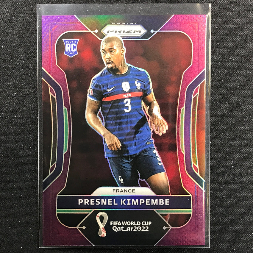 2022 Prizm FIFA World Cup Qatar PRESNEL KIMPEMBE Rookie Purple 74/199 #104