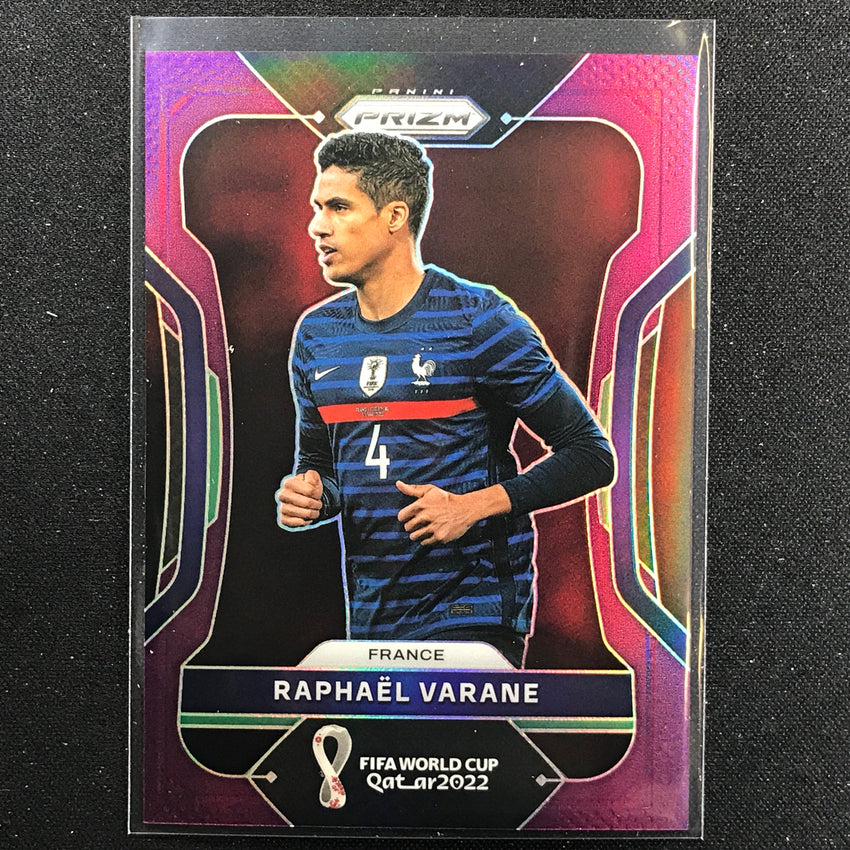 2022 Prizm FIFA World Cup Qatar RAPHAEL VARANE Purple 141/199 #105