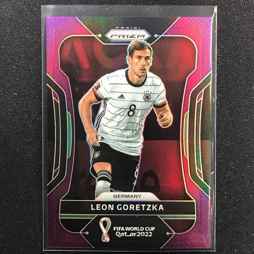 2022 Prizm FIFA World Cup Qatar LEON GORETZKA Purple 100/199 #112