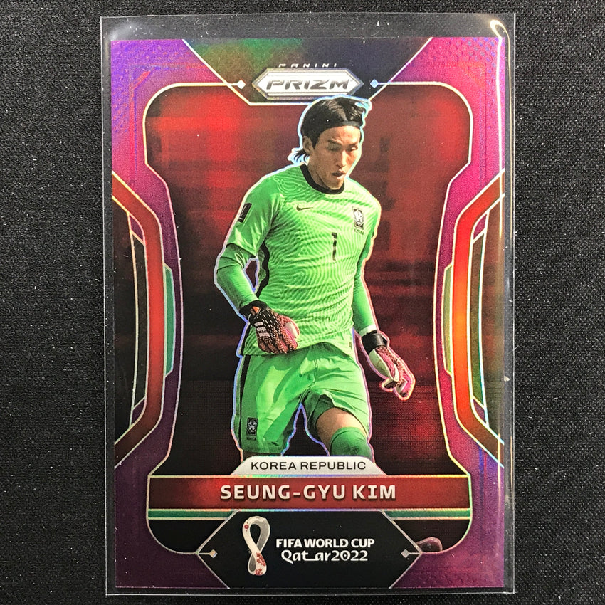 2022 Prizm FIFA World Cup Qatar SEUNG-GYU KIM Purple 88/199 #139