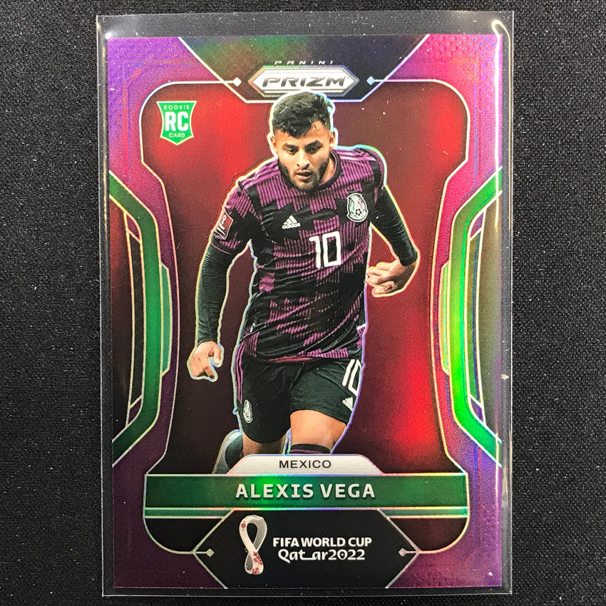 2022 Prizm FIFA World Cup Qatar ALEXIS VEGA Rookie Purple 63/199 #142