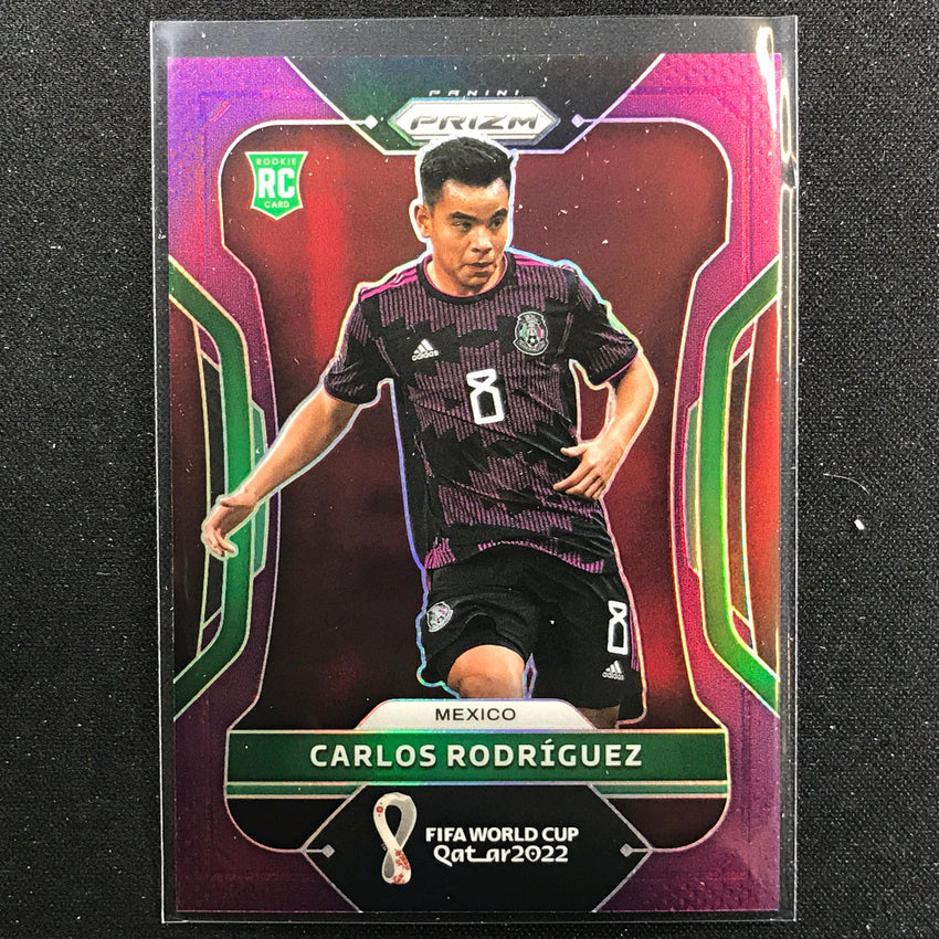 2022 Prizm FIFA World Cup Qatar CARLOS RODRIGUEZ Rookie Purple 131/199 #143