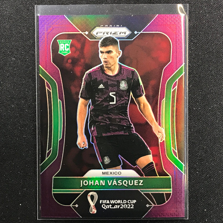 2022 Prizm FIFA World Cup Qatar JOHAN VASQUEZ Rookie Purple 89/199 #149
