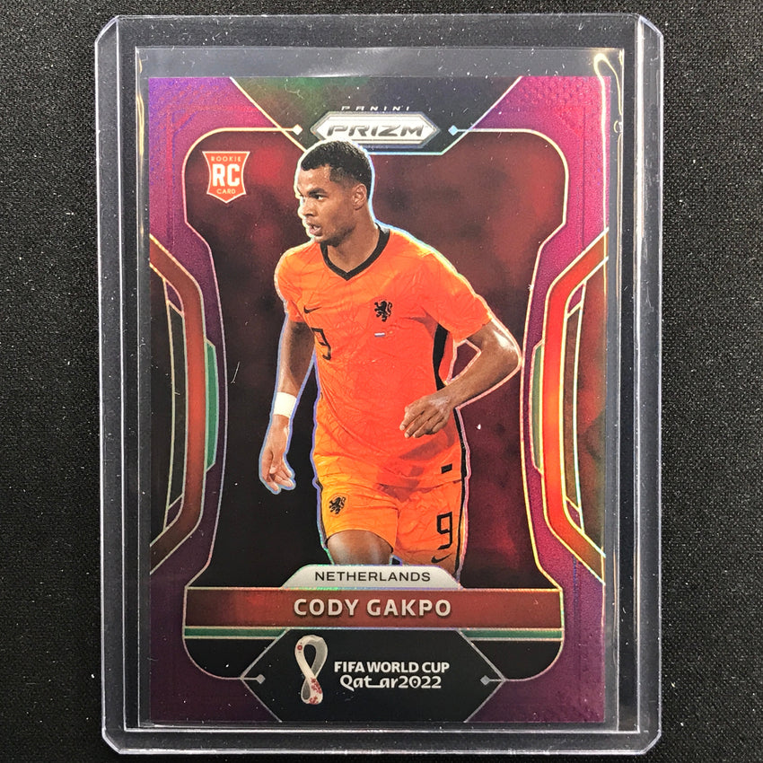 2022 Prizm FIFA World Cup Qatar CODY GAKPO Rookie Purple 164/199 #153
