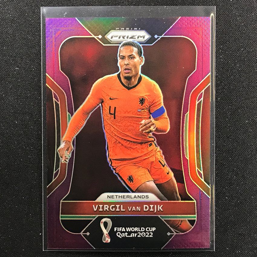 2022 Prizm Fifa World Cup Qatar Virgil Van Dijk Purple 128/199 No 163