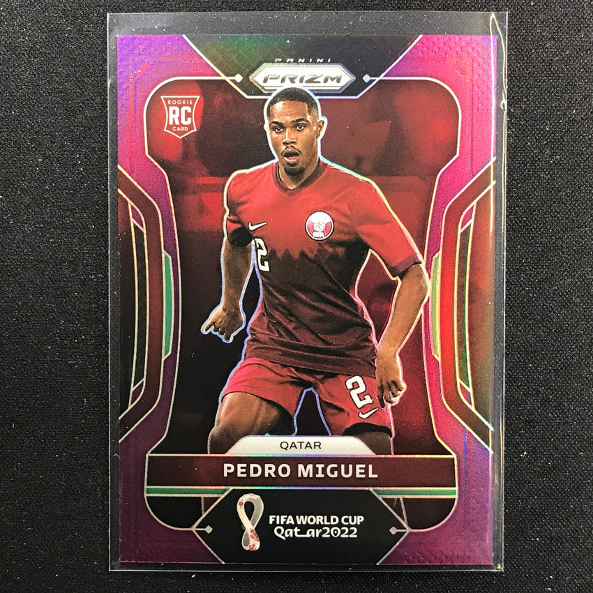 2022 Prizm FIFA World Cup Qatar PEDRO MIGUEL Rookie Purple 199/199 #189