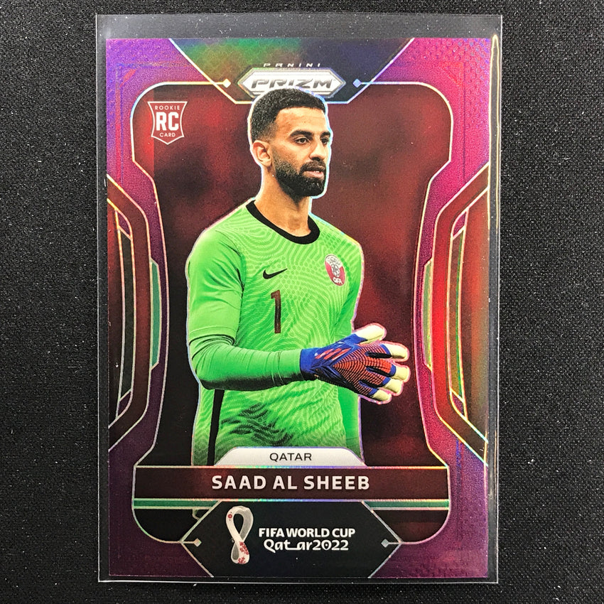 2022 Prizm FIFA World Cup Qatar SAAD AL SHEEB Rookie Purple 140/199 #190