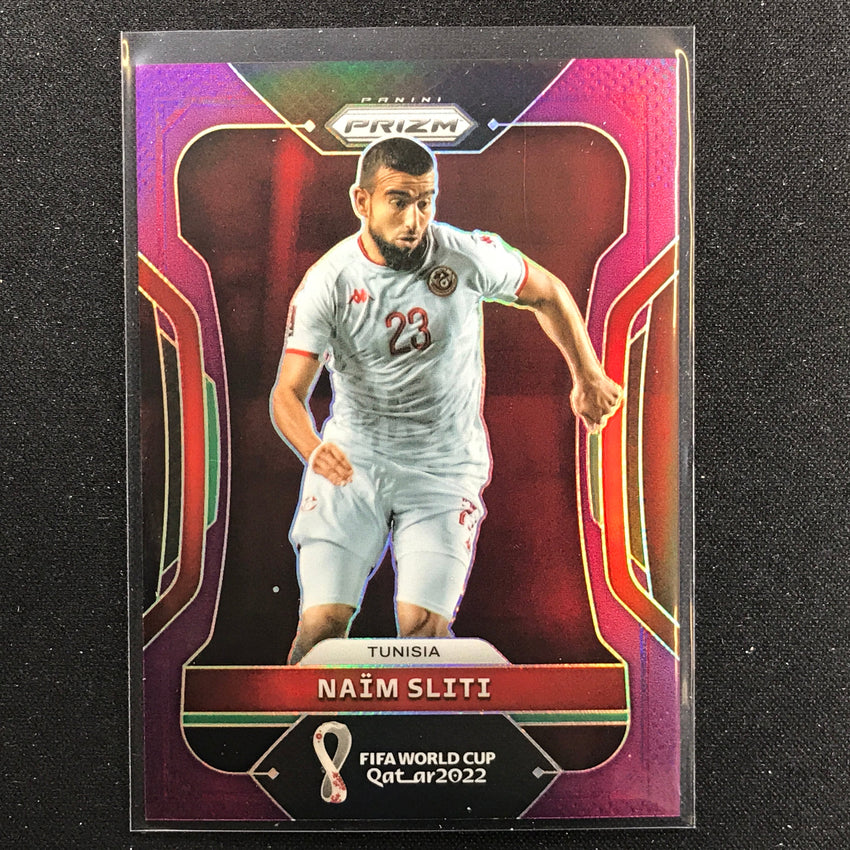 2022 Prizm FIFA World Cup Qatar NAIM SLITI Purple 47/199 #196