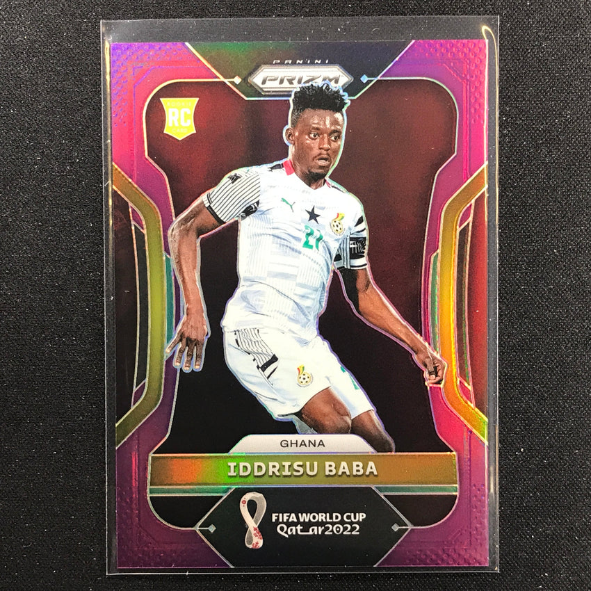 2022 Prizm FIFA World Cup Qatar IDDRISU BABA Rookie Purple 174/199 #232