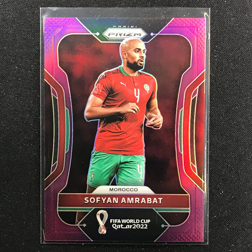 2022 Prizm FIFA World Cup Qatar SOFYAN AMRABAT Purple 63/199 #243