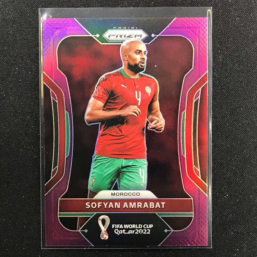 2022 Prizm FIFA World Cup Qatar SOFYAN AMRABAT Purple 64/199 #243