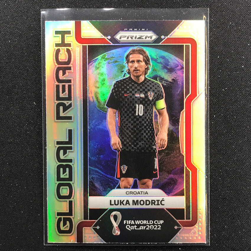 2022 Prizm FIFA World Cup Qatar LUKA MODRIC Global Reach Silver #19