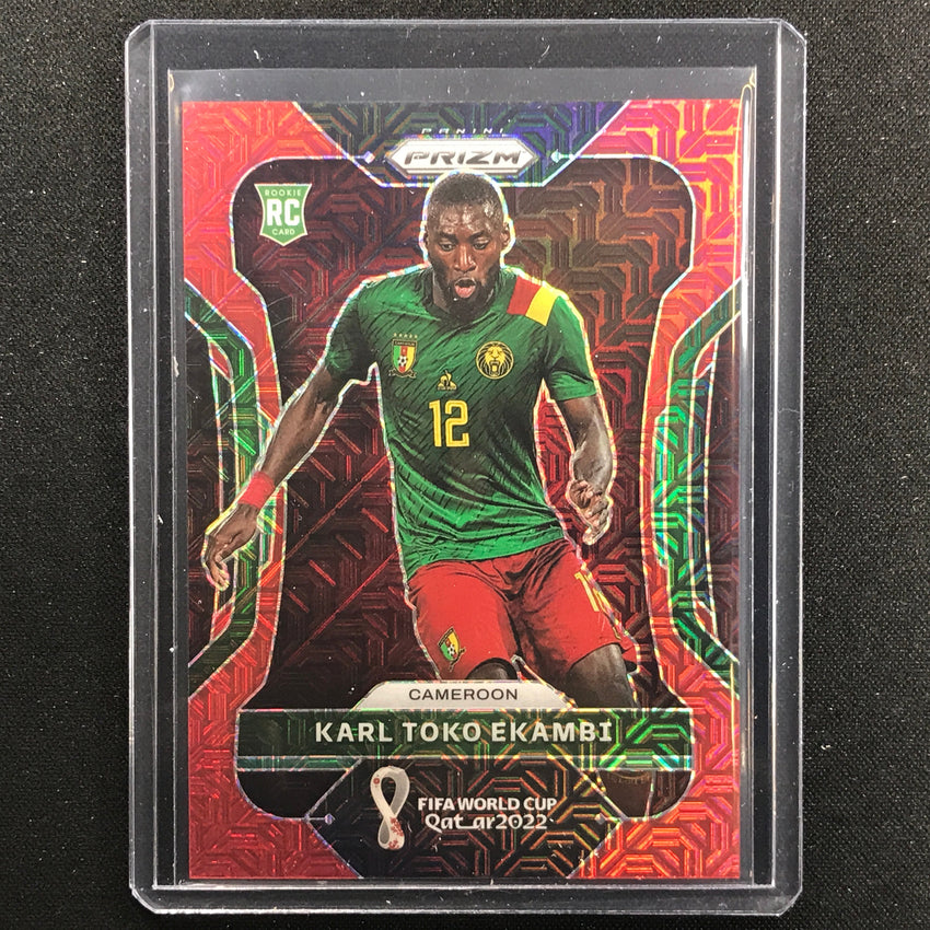 2022 Prizm Fifa World Cup Qatar Karl Toko Ekambi Rookie Red Mojo 6/99