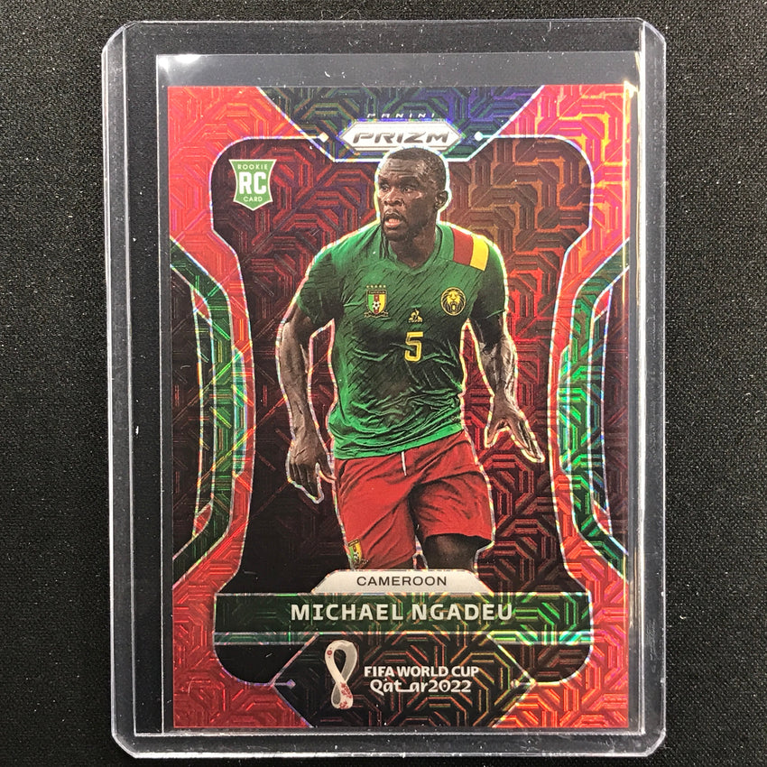 2022 Prizm Fifa World Cup Qatar Michael Ngadeu Rookie Red Mojo 77/99