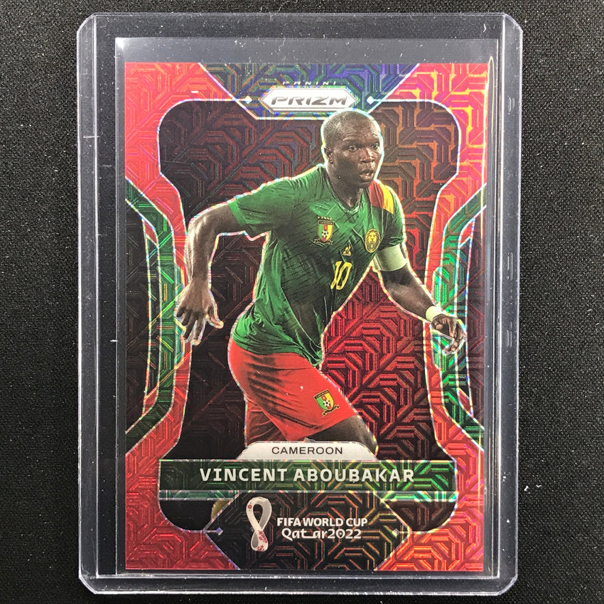 2022 Prizm Fifa World Cup Qatar Vincent Aboubakar Red Mojo 3/99