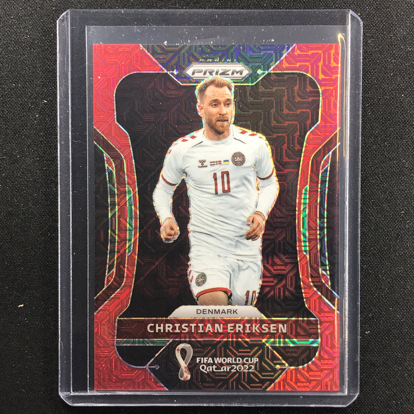 2022 Prizm Fifa World Cup Qatar Christian Eriksen Red Mojo 86/99