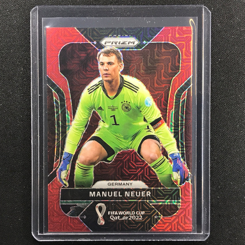 2022 Prizm Fifa World Cup Qatar Manuel Neuer Red Mojo 15/99