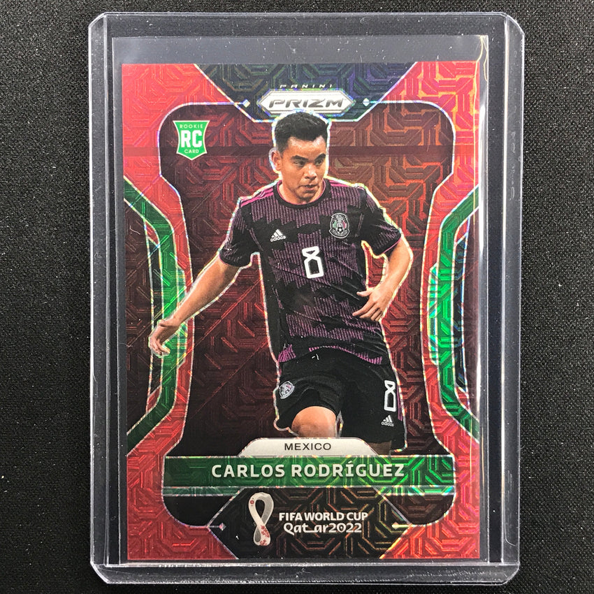 2022 Prizm Fifa World Cup Qatar Carlos Rodriguez Rookie Red Mojo 17/99